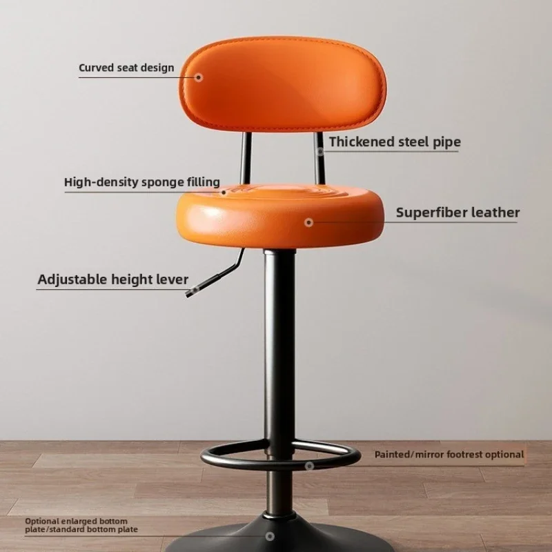 Home Bar Stools - เก้าอี้บาร์แบบยกได้สำหรับคนดังทางอินเทอร์เน็ต เก้าอี้บาร์สำหรับใช้ในบ้าน เก้าอี้บาร์สำหรับแคชเชียร์ เก้าอี้บาร์หมุนได้สำหรับเคาน์เตอร์ต้อนรับ