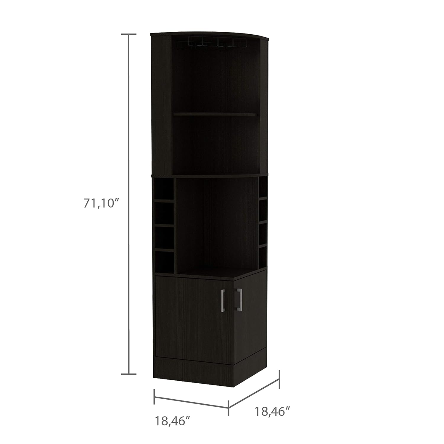 ตู้บาร์เข้ามุมพร้อมชั้นวาง 2 ช - Home Bar And Cabinet บทวิจารณ์และราคา