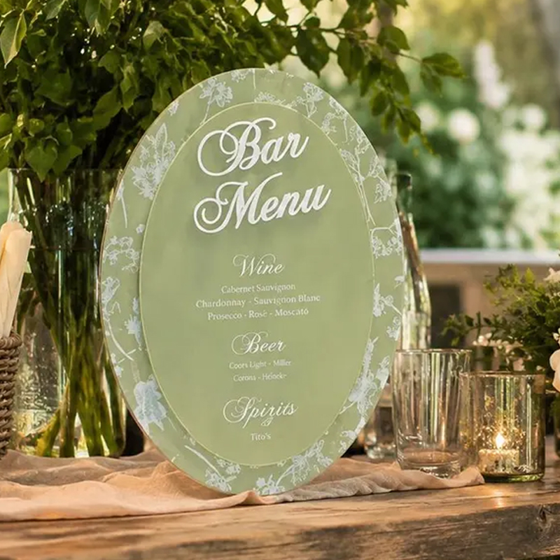 ป้ายค็อกเทล 3 มิติ รูปวงรี ลาย - Cocktail Recipe Book บทวิจารณ์และราคา