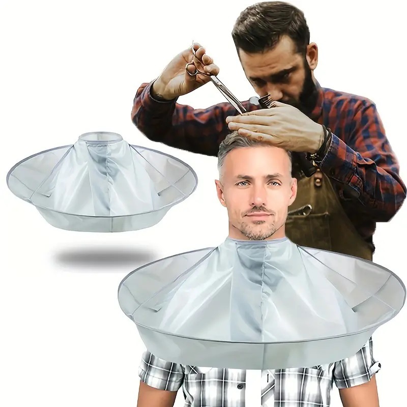 ผ้าคลุมตัดผมแบบพับได้ ลายร่ม 1 - Home Barber บทวิจารณ์และราคา