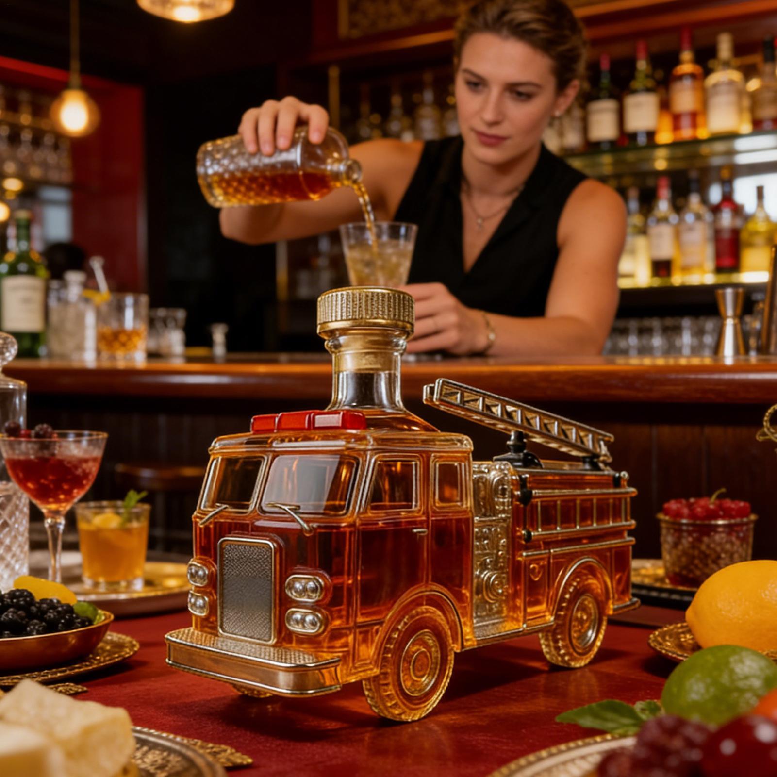 ขวดเหล้ารูปรถดับเพลิง 300 มล.  - Home Bar And Cabinet บทวิจารณ์และราคา