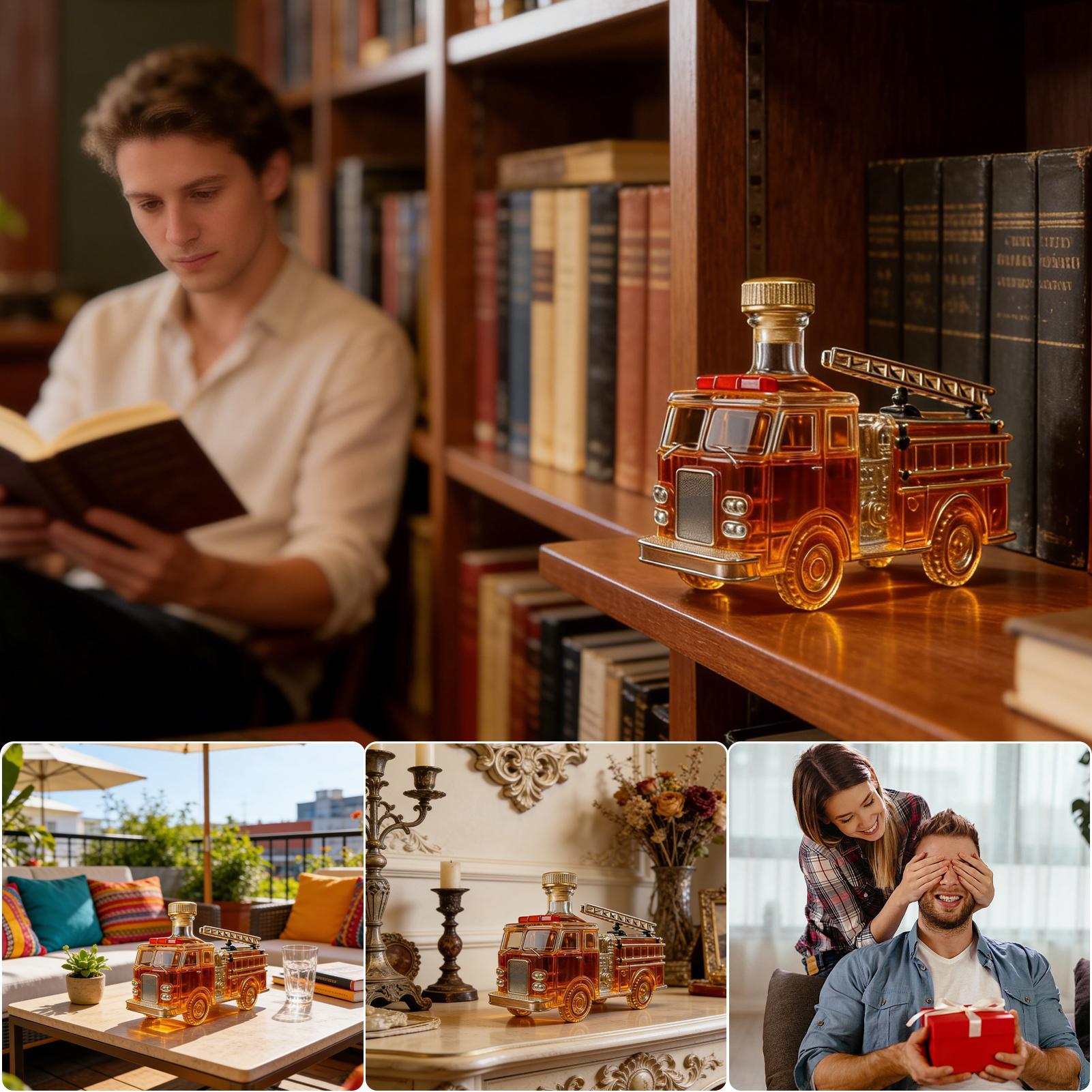 ขวดเหล้ารูปรถดับเพลิง 300 มล.  - Home Bar And Cabinet บทวิจารณ์และราคา
