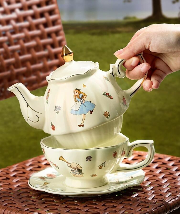 ชุดน้ำชาและกาแฟเซรามิก Alice ล - Old Fashioned Glass บทวิจารณ์และราคา