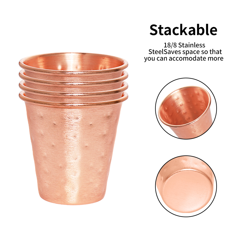 ชุดแก้วเบียร์ชุบทองแดง 4/6 ใบ  - Mule Copper Mug บทวิจารณ์และราคา