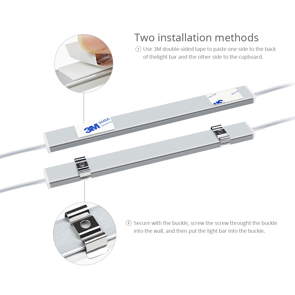 1-5ชิ้น Tuya ไฟ LED ใต้ไฟตู้อั - Home Bar And Cabinet บทวิจารณ์และราคา