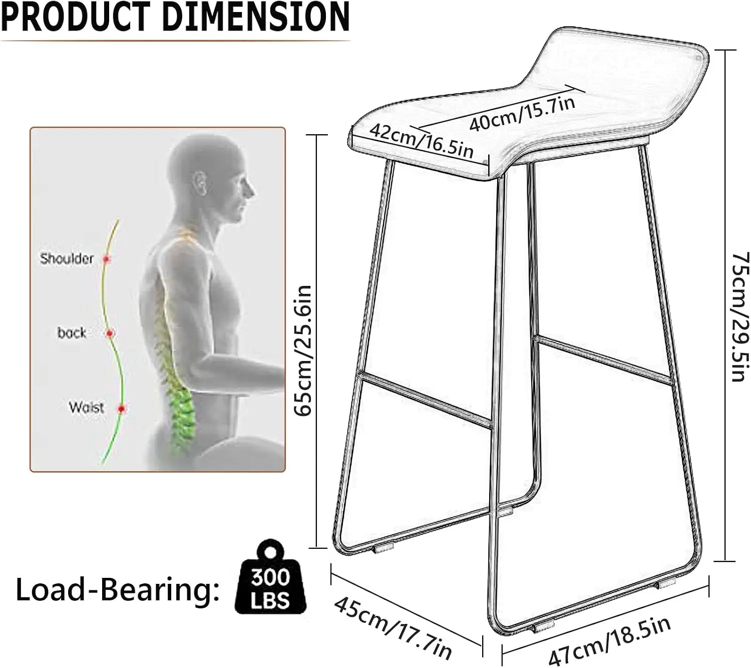 เก้าอี้บาร์สไตล์อุตสาหกรรม หุ้ - Home Bar Stools บทวิจารณ์และราคา