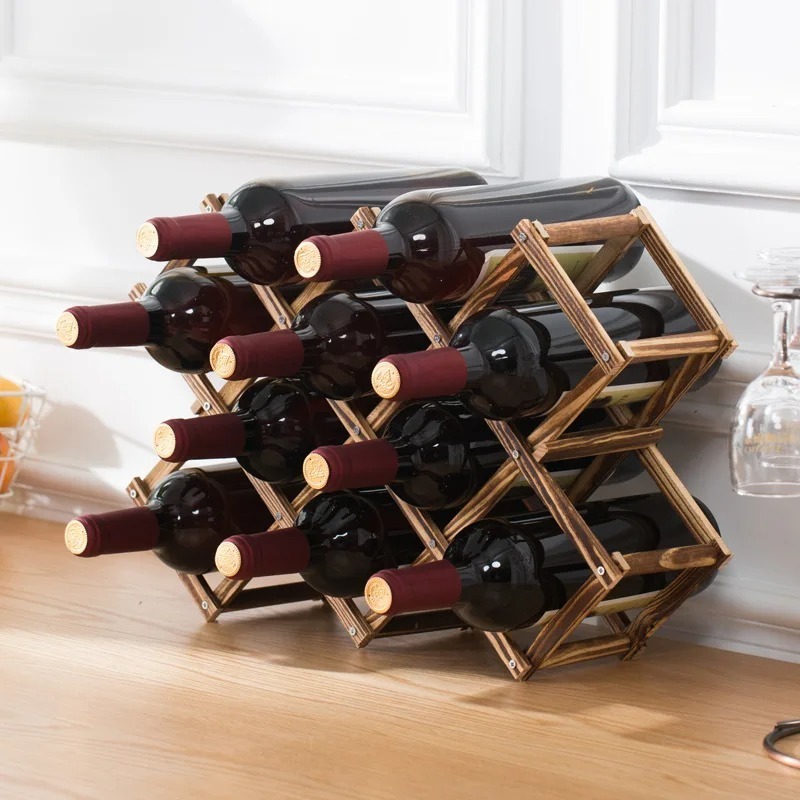 STACKABLE ชั้นวางไวน์ 3, 5, 6, - Home Bar And Cabinet บทวิจารณ์และราคา